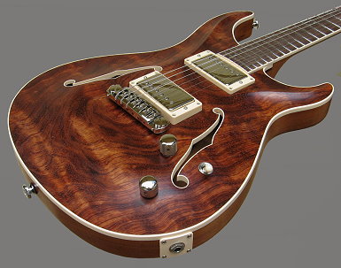 Standard Hollow-body, 1-piece Bubinga top